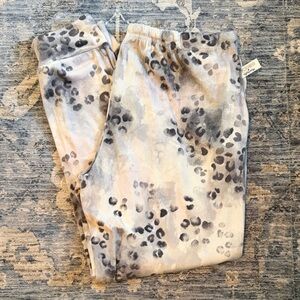 Nicole Miller Gray and Cream Lounge Pants